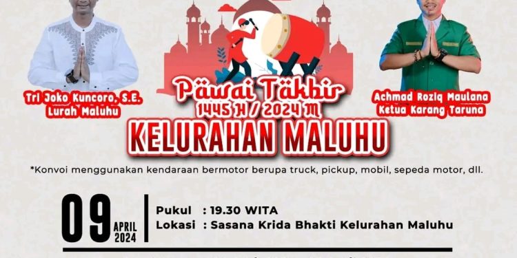 Sambut Idul Fitri, Kelurahan Maluhu Siap Gelar Pawai Takbir Keliling