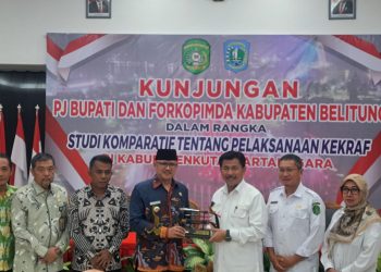 Pemkab Kukar Terima Kunjungan Pemkab Belitung, Bahas Soal Pelaksanaan Ekonomi Kreatif