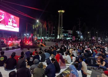  Respons Bupati Edi Berbuah Manis, Nobar Timnas U-23 di Videotron Pendopo Bupati Kukar Pecah