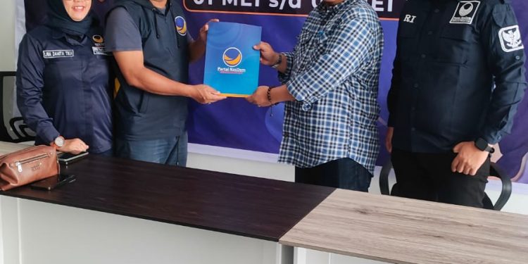 Dua Bakal Calon Gubernur dan Wakil Gubernur Kaltim Ambil Formulir Pendaftaran di Partai Nasdem