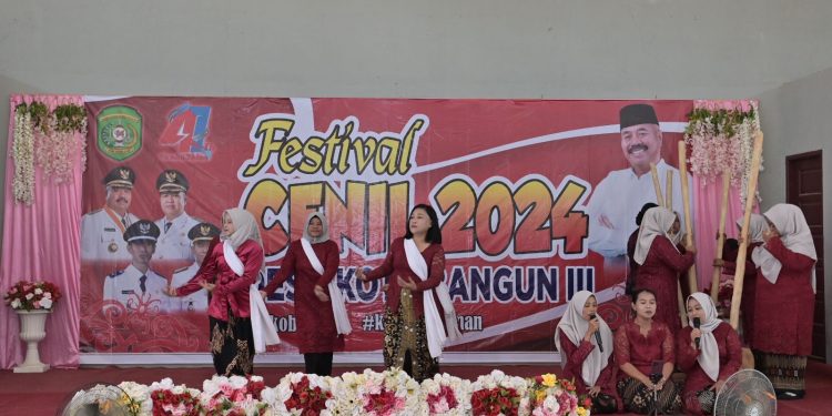 Festival Cenil Meriahkan Peringatan HUT ke-41 Desa Kota Bangun III