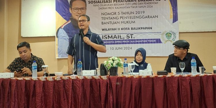 Ismail Gelar Sosialisasi Perda No 5 Tahun 2019 di Balikpapan