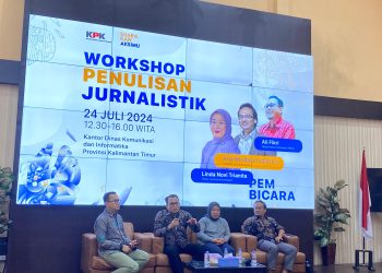 Gandeng Media, KPK dan Diskominfo Kaltim Gelar Workshop Penulisan Jurnalistik untuk Edukasi Antikorupsi