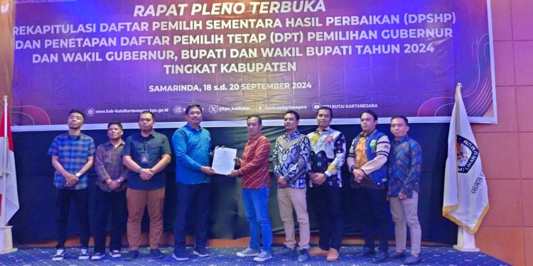 KPU Kukar Resmi Tetapkan Daftar Pemilih Tetap untuk Pilkada 2024