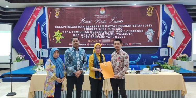KPU Bontang Tetapkan DPT Sebanyak 134.567 untuk Pilkada 2024