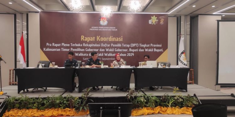 Rapat Koordinasi KPU Kaltim: Persiapan Penetapan DPT untuk Pilkada 2024
