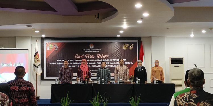 KPU Paser Tetapkan DPT Pilkada 2024: Total Pemilih Mencapai 211.299