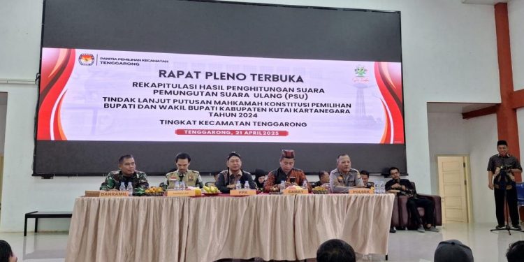 Rekapitulasi Hasil PSU Pilkada Kukar Dimulai, PPK Tenggarong Pastikan Proses Transparan