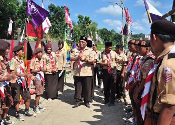 Dispora Kukar Jaga Regenerasi Pramuka Lewat Penguatan Kwarran Tingkat Kecamatan 