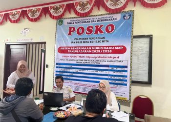 Disdik Kukar Fasilitasi Pendaftaran Siswa Baru Lewat Posko SPMB