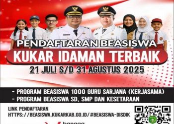 Beasiswa Kukar Idaman Terbaik 2025 Dibuka, Sasar Pelajar dan Mahasiswa, Termasuk Jalur Nonformal