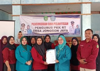 PKK RT Jonggon Jaya Resmi Dilantik, Kader Siap Jadi Ujung Tombak Pembangunan Desa