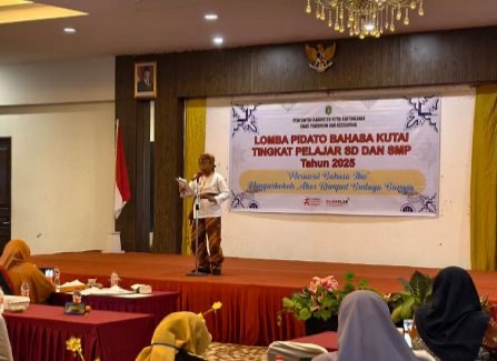 Disdikbud Kukar Tanamkan Cinta Bahasa Daerah Lewat Lomba Pidato Bahasa Kutai