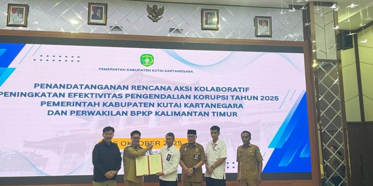 Pemkab Kukar dan BPKP Kaltim Sepakati Rencana Aksi Bersama Perkuat Pengendalian Korupsi