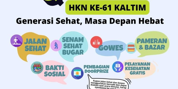 Kampanye Sehat Terbesar HKN 2025, Dinkes Kaltim Siapkan Ribuan Hadiah dan Layanan Gratis