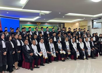 65 Advokat Baru PERADI-SAI Kaltim Resmi Dilantik, Siap Perkuat Layanan Hukum