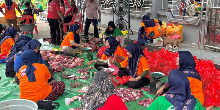 Kelola 6 Ekor Sapi, Iduladha di RT 29 Emboen Suryana Diwarnai Hangatnya Gotong Royong dan Tradisi Makan Bersama