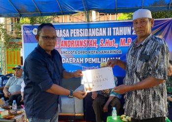 Reses di Berambai Buka Persoalan Lama, Andriansyah Serahkan Sapi Kurban untuk Warga