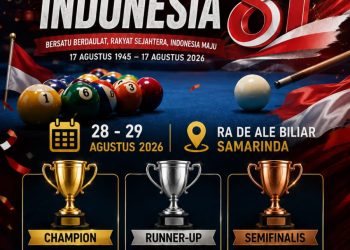 PWI Kaltim Biliar Club Gelar Turnamen Biliar 9 Ball, Perebutkan Piala Ketua PWI Kaltim