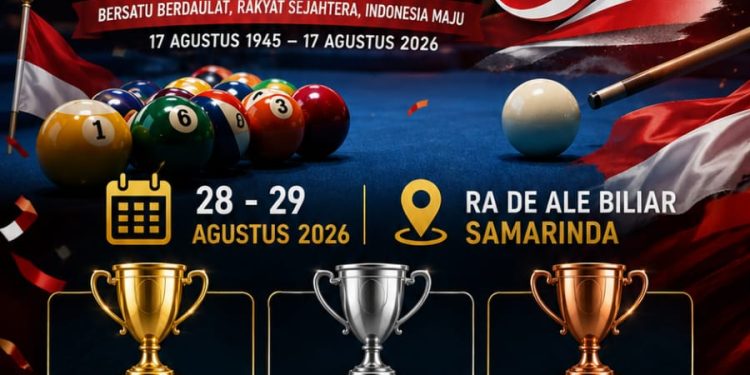 PWI Kaltim Biliar Club Gelar Turnamen Biliar 9 Ball, Perebutkan Piala Ketua PWI Kaltim